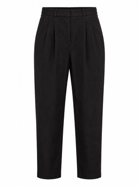 Reserved Black Pleated Trousers Mens High Rise Tapered Lyocell Pants‎ Sz S